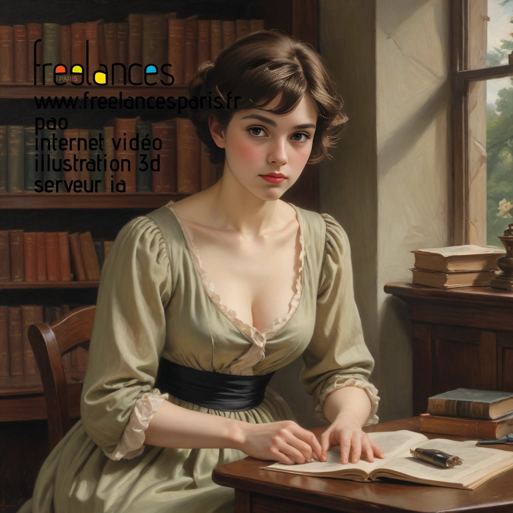 Pao mise en page internet vidéo illustration 3d serveur IA générative AI freelance paris studio de création magazines PI44PP30